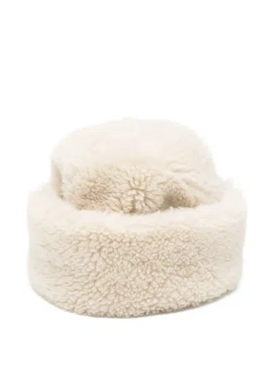 Sacai Wool Hat In Neutral
