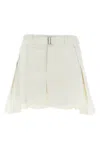 Sacai White Wool Insert Shorts