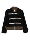 Sacai Wool Jacket In Black