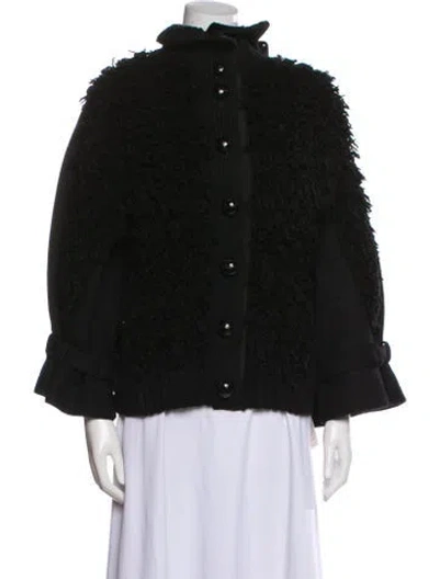 Pre-owned Sacai Wool Jacket In Black