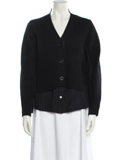 Pre-owned Sacai Wool Jacket In Black