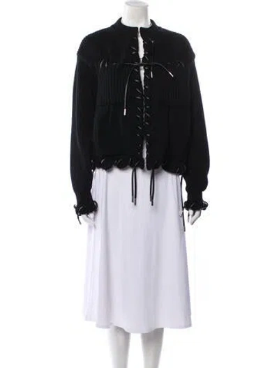 Pre-owned Sacai Wool Jacket In Black