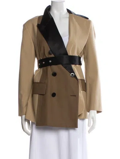 Pre-owned Sacai Wool Jacket In Brown