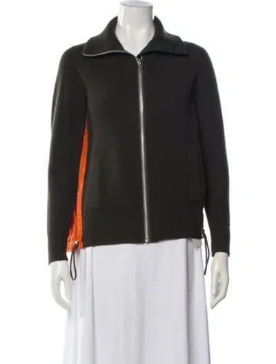 Pre-owned Sacai Wool Jacket In Gray