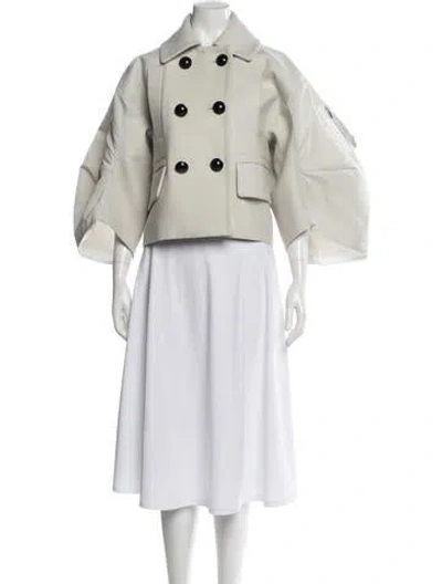 Pre-owned Sacai Wool Jacket In Neutral