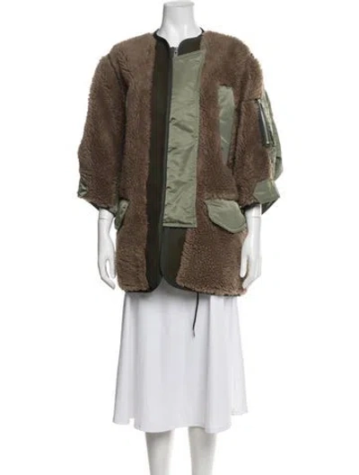 Pre-owned Sacai Wool Jacket In Neutrals