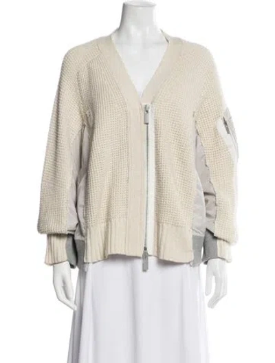 Pre-owned Sacai Wool Jacket In Neutrals