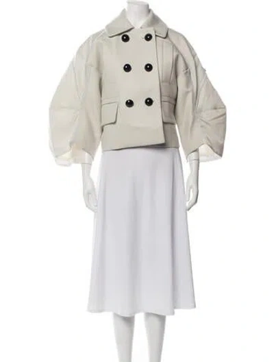 Pre-owned Sacai Wool Jacket In Neutrals