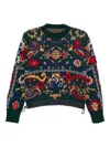 Sacai Wool Jumper In Multi