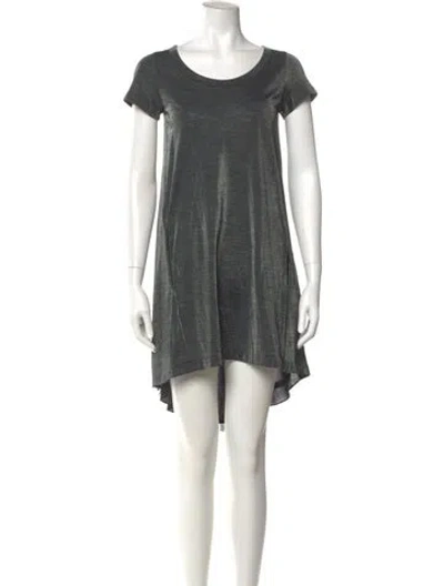 Pre-owned Sacai Wool Knee-length Dress In Gray