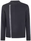Sacai Wool Knit Blouson Clothing In Black