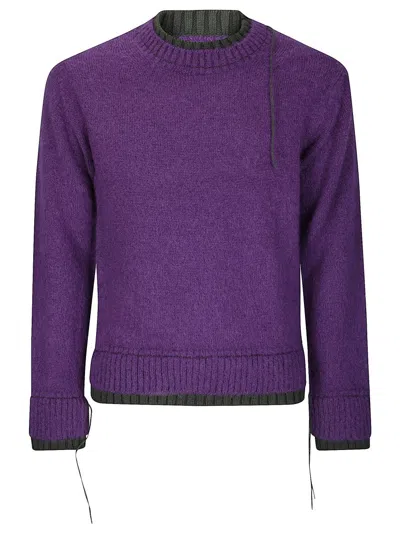 SACAI WOOL KNIT PULLOVER SWEATER
