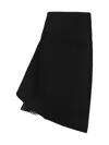 Sacai Wool Asymmetric Skirt