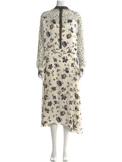 Pre-owned Sacai Wool Midi Length Dress In Multi