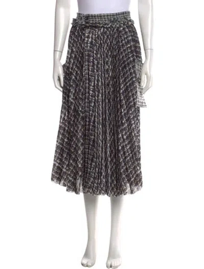 Pre-owned Sacai Wool Midi Length Skirt In Multi