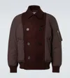 Sacai Wool Puffer Jacket In Multi