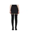 Sacai Black Wool Silk Suiting Skort In Black