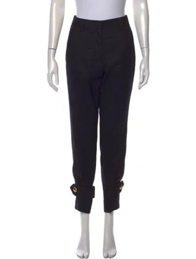 Pre-owned Sacai Wool Straight Leg Pants W/ Tags In Black