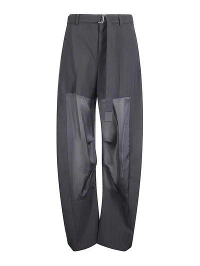 Sacai Wool Suiting Pants In Gray