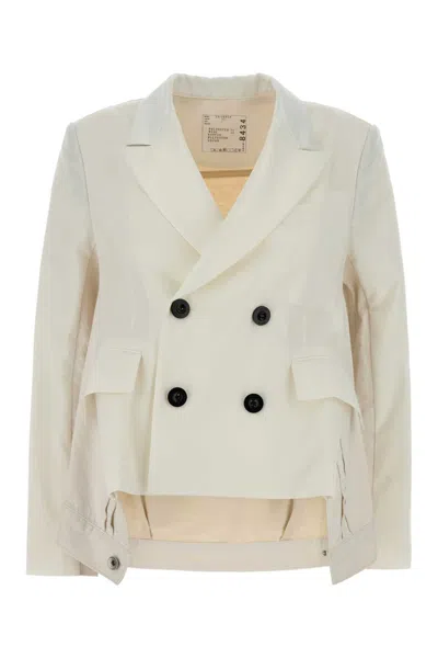 Sacai Wool Suiting X Denim Jacket