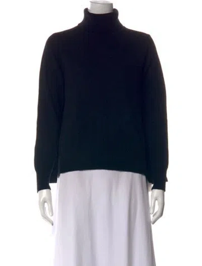 Pre-owned Sacai Wool Turtleneck Sweater In Black