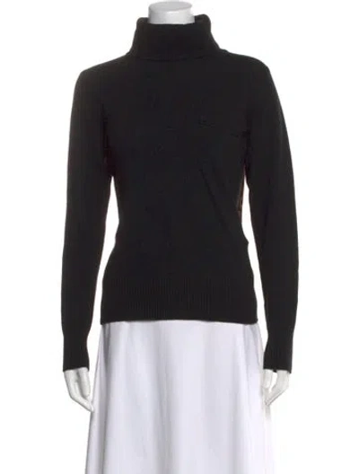 Pre-owned Sacai Wool Turtleneck Sweater In Black