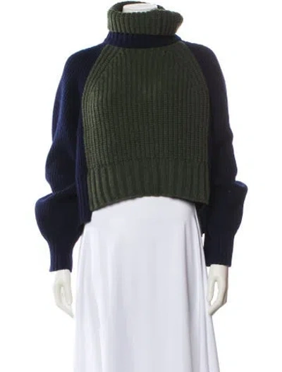 Pre-owned Sacai Wool Turtleneck Sweater In Gray