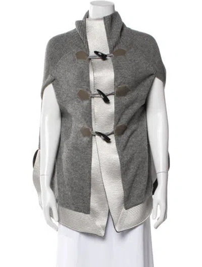 Pre-owned Sacai Wool Vest In Gray