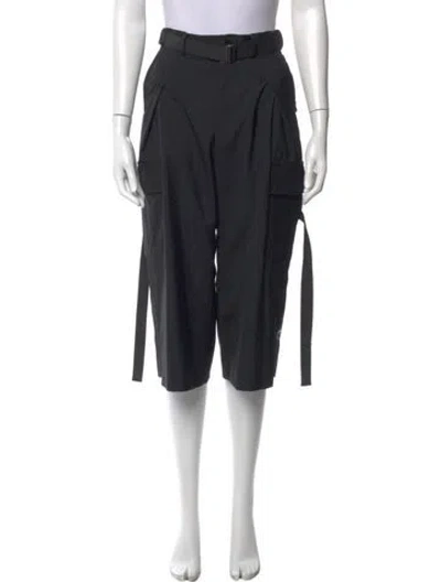 Pre-owned Sacai Wool Wide Leg Pants In Blue