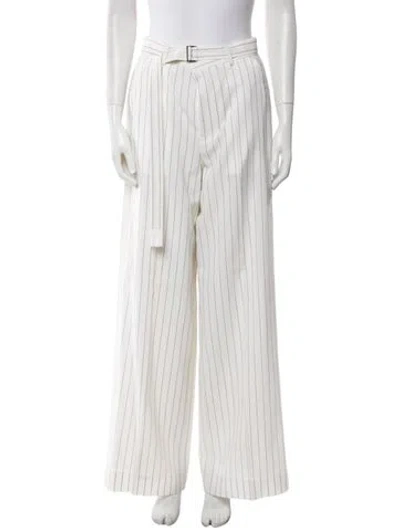Pre-owned Sacai Wool Wide Leg Pants In Neutral