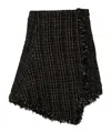 Sacai Asymmetric Mini Skirt In Black