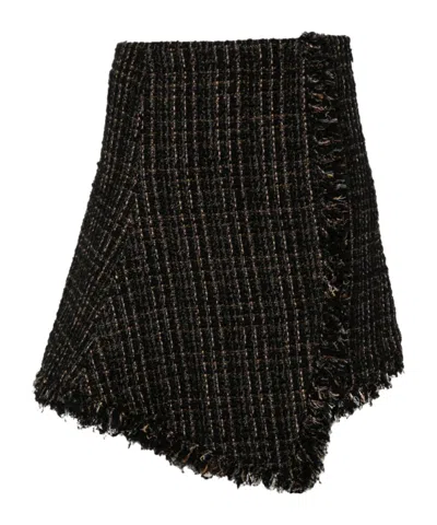 SACAI ASYMMETRIC MINI SKIRT