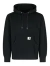 Sacai X Carhartt Wip Logo Patch Hooded Sweatshirt In Black