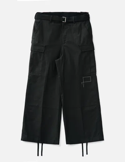 Sacai Wtaps Cargo Pants In Black