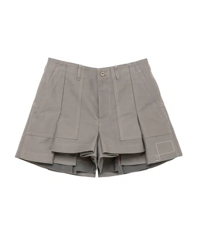 Sacai Wtaps Shorts In Gray