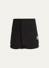 Sacai Black Carhartt Wip Edition Shorts In Black