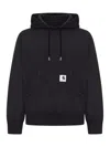 Sacai X Carhartt Carhartt Wip Cotton Jersey Hoodie In Black
