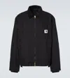 Sacai Carhartt Wip Cotton Corduroy-trimmed Panelled Cotton-canvas Jacket In Black