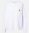 Sacai X Carhartt Layered Cotton Jersey Top In White