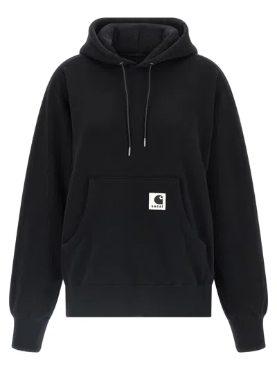 Sacai X Carhartt Wip Capsule Hoodie Sweatshirt Black