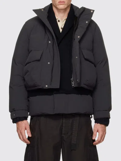 Sacai X Carhartt Wip Coat Men Color Kaki In Black