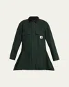 Sacai X Carhartt Wip Duck Flare Barn Jacket In Green