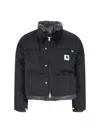 Sacai X Carhartt Wip 'duck Jacket' Crop Jacket In Black