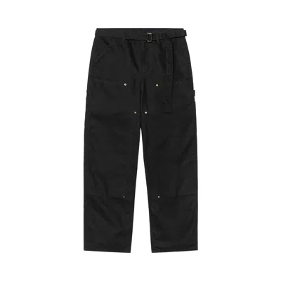 Pre-owned Sacai X Carhartt Wip Duck Pants 'black' | Men's Size 1