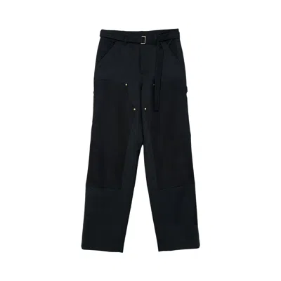 Pre-owned Sacai X Carhartt Wip Duck Pants 'black' | Men's Size 1