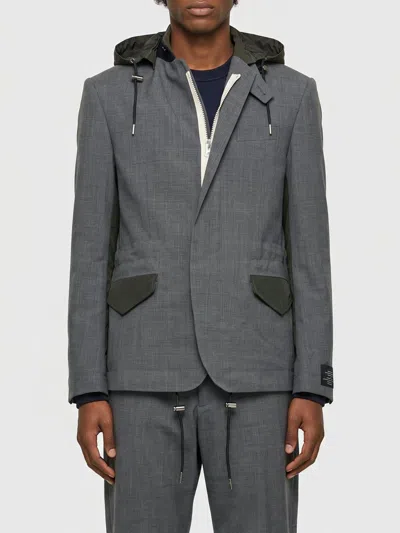 Sacai X Carhartt Wip Jacket Men Color Grey In Gray