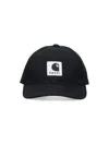Sacai X Carhartt Wip Logo Baseball Cap In Black