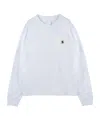 Sacai Xcarhartt Wip Pocket-chest Long-sleeve T-shirt In White