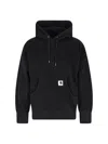Sacai X Carhartt Wip Logo Patch Hooded Sweatshirt In Black