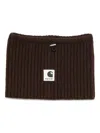Sacai X Carhartt Wip Ribbed Neck Warmer In Black